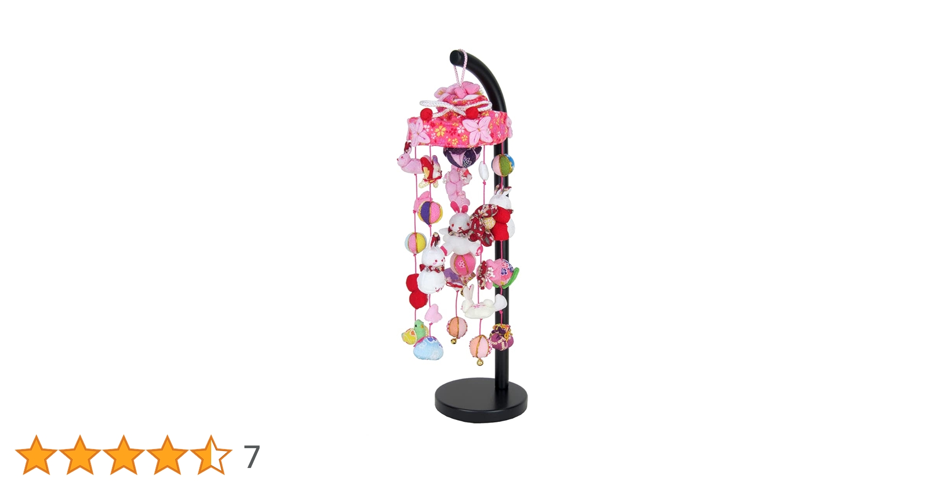 吊るし飾り　ミニ手まり Amazon | つるし飾り つるし雛 ミニ 高さ41cm スタンド付